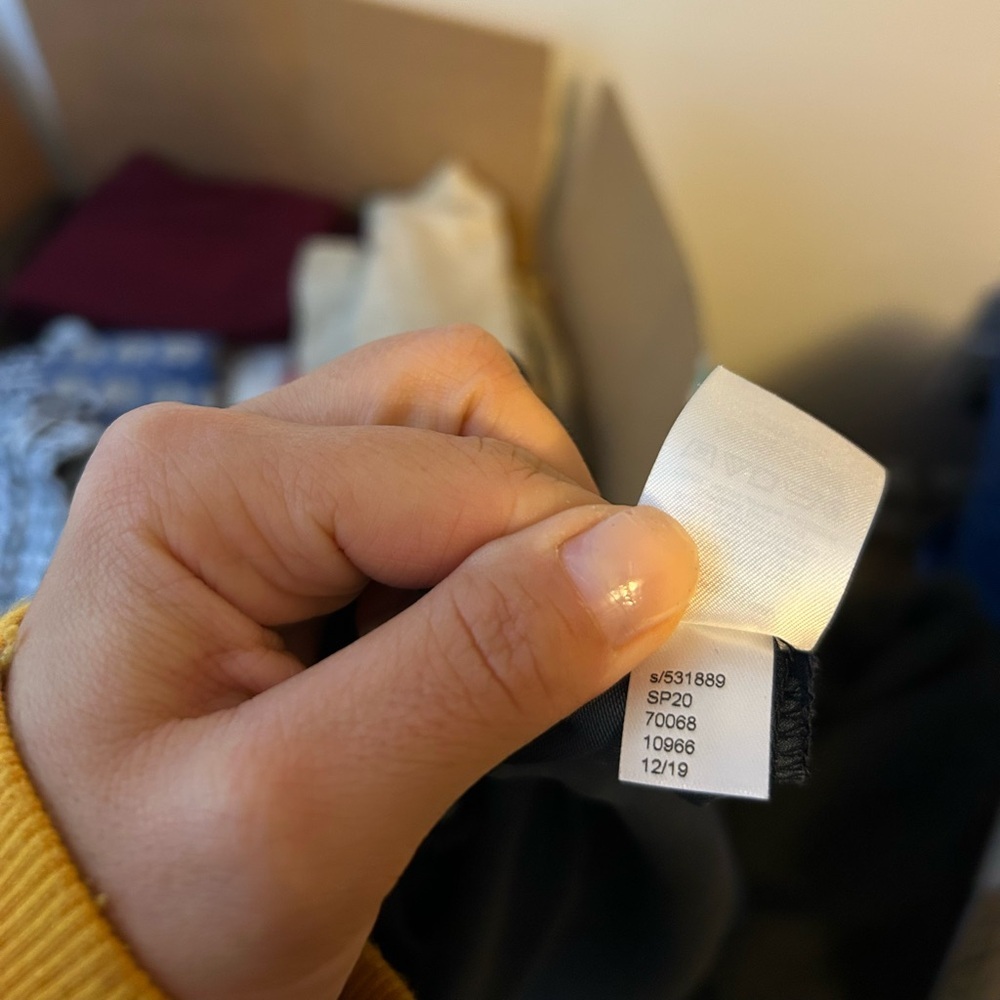 Loft Midnight Blue Ruffle Split Neck Flutter Slee… - image 3